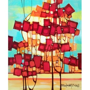 Salman Farooqi, 16 x 20 Inch, Acrylic on Canvas, Cityscape Painting, AC-SF-633